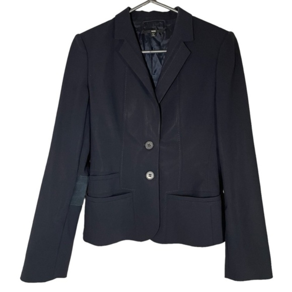 BOSS HUGO BOSS VIRGIN-WOOL SINGLE-BREASTED JACKET BLAZER SIZE 6